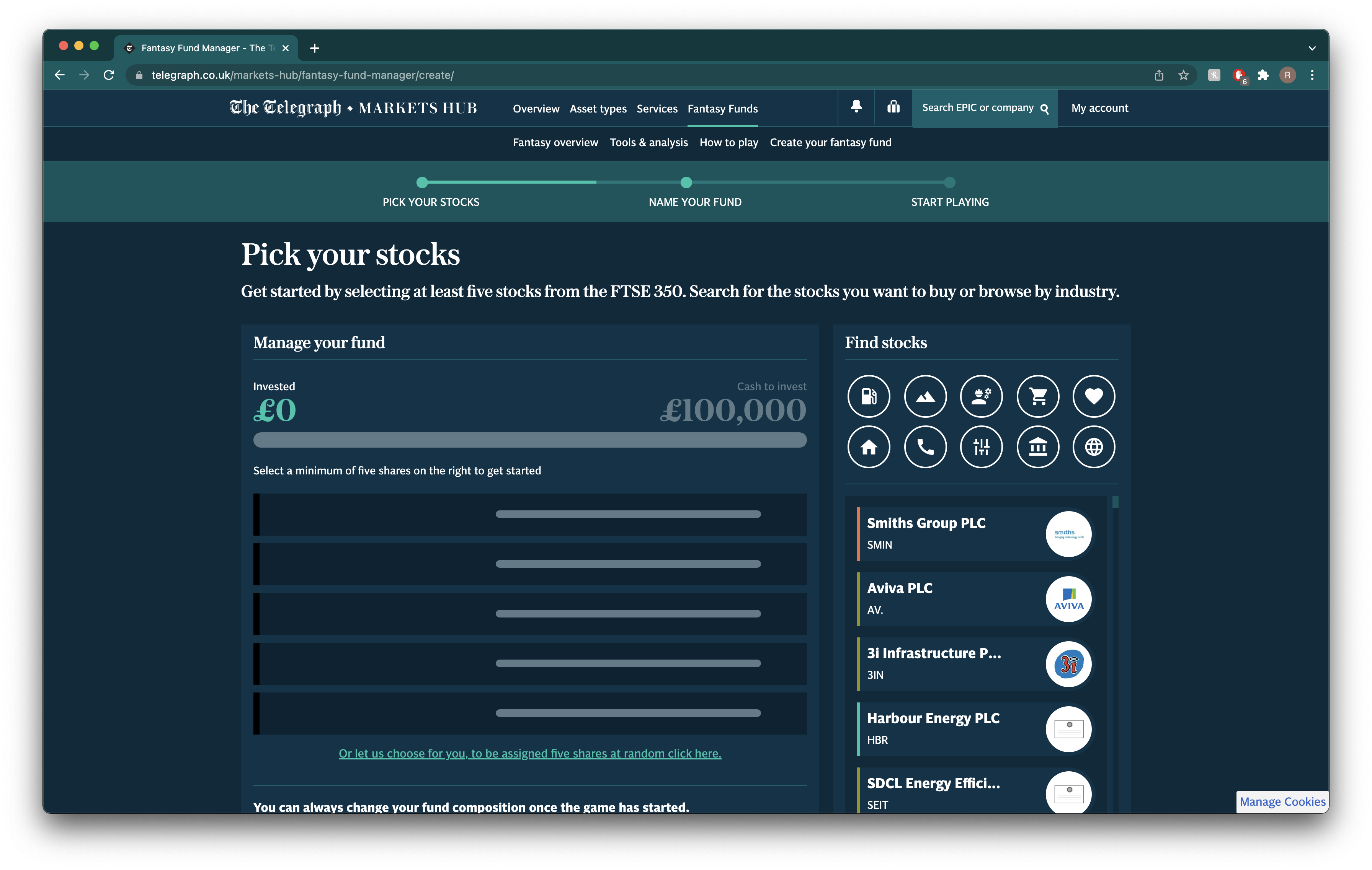 FFM fund selection