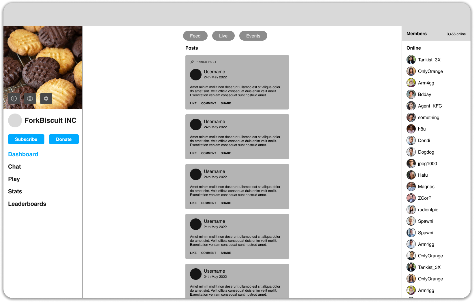 Mobile wireframes