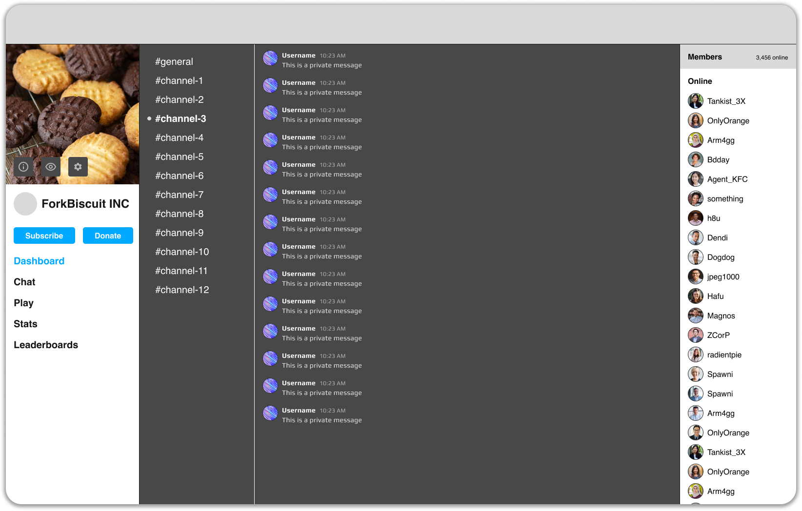 Desktop wireframes