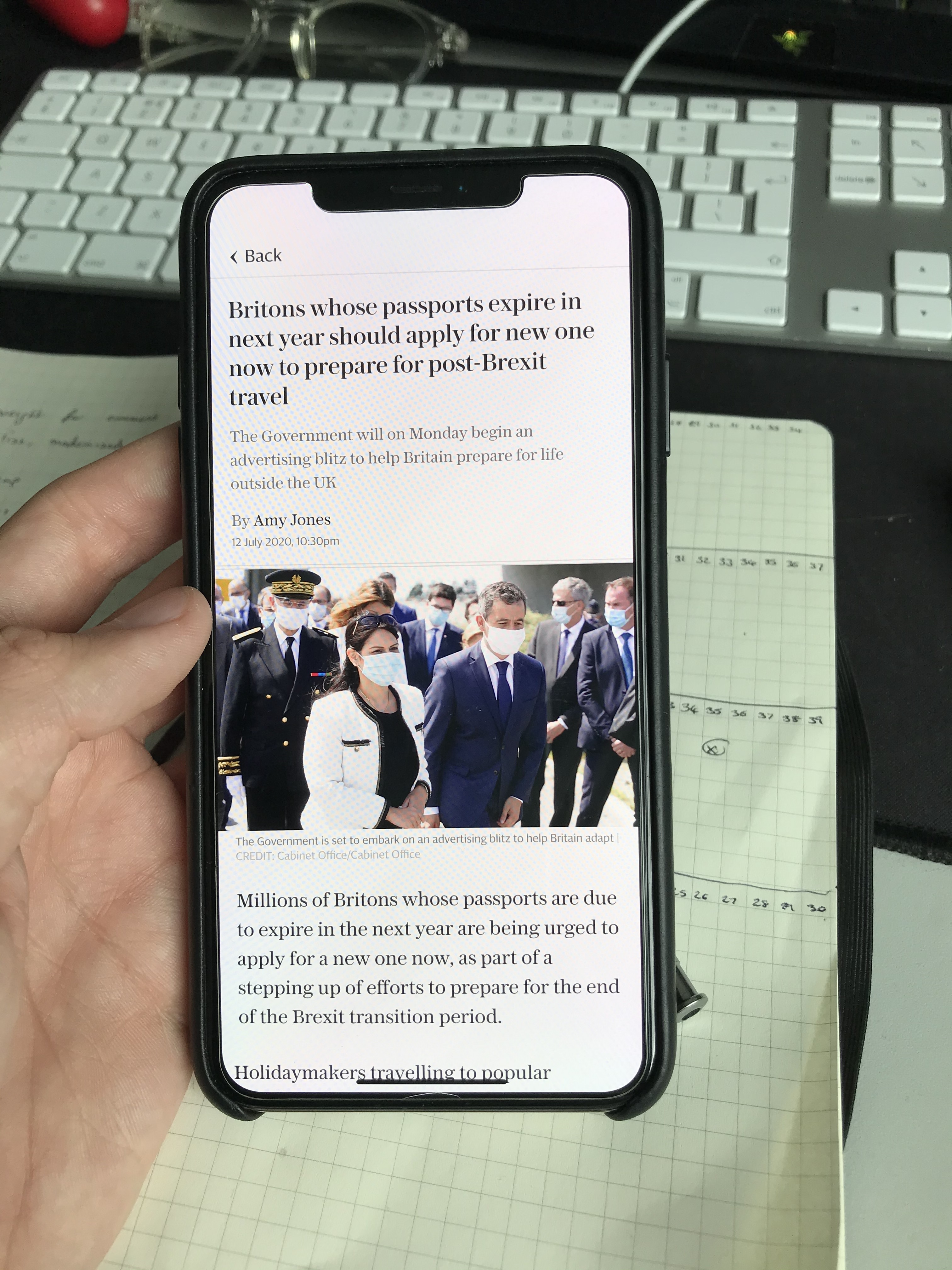 Text scaling step 1